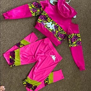 Kappa Women’s Multi Cheetah Set Top S Tights M
